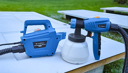 La verniciatura perfetta: Come lo spruzzatore TILSWALL 800W ha trasformato le porte da sbiadite a favolose
