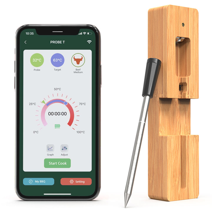 Termometro per carne intelligente wireless con Bluetooth