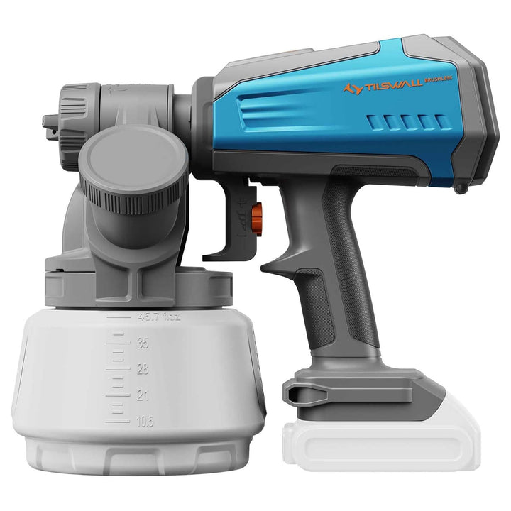 Tilswall Motore Brushless Pistola a Spruzzo per Verniciare Compatibile con Makita 18V (Batteria Non Inclusa)