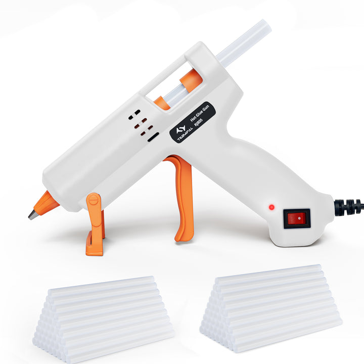 Pistola Colla a Caldo 50W Tilswall, 75pcs Colla a Caldo Stick