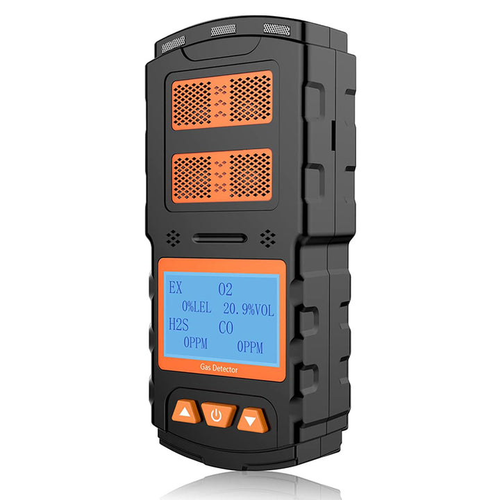 Rivelatore di gas portatile 4-in-1 con display LCD digitale