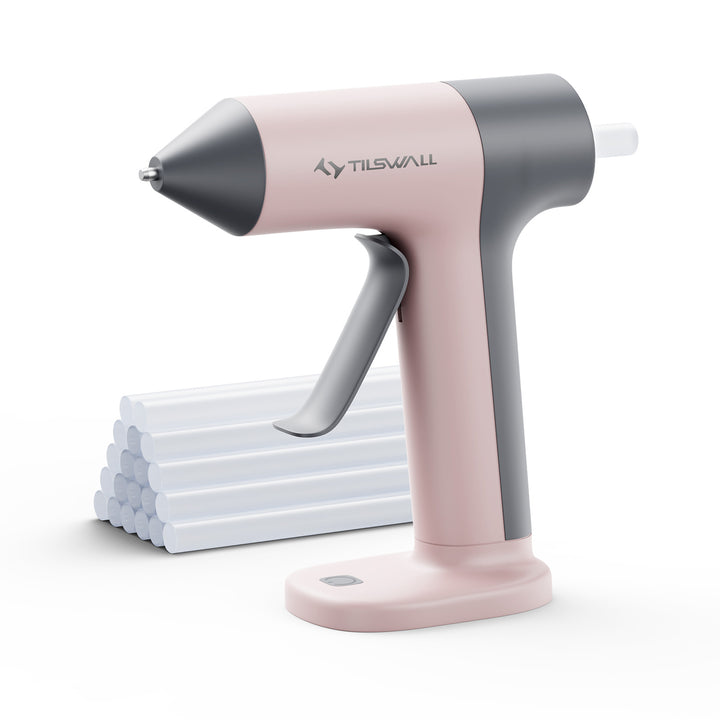 Pistola per colla a caldo senza fili Tilswall, rosa