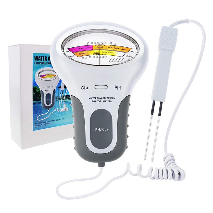 Tester per piscine Tilswall, misuratore di cloro e pH 2 in 1