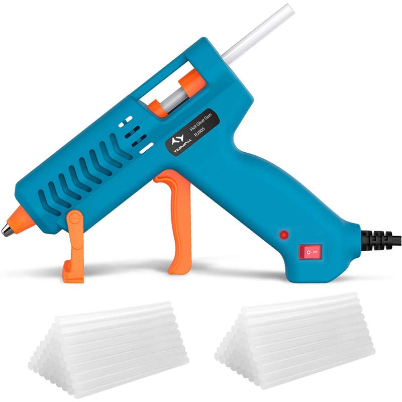 50W COLLA PISTOLA A CALDO innesco ELETTRICO 11MM 2 Bastoncini di colla Hobby Craft fai da te AMTECH 