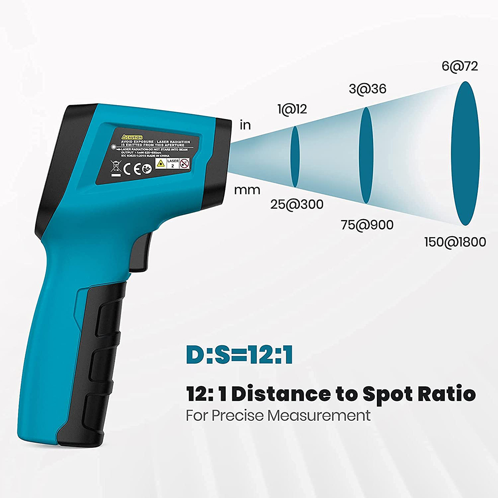Termometro a infrarossi AD70 Termometro Digitale Laser Pistola