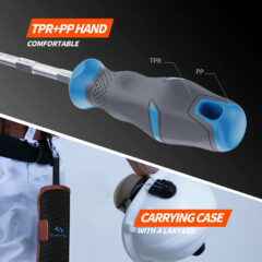 Maniglia ergonomica e antiscivolo